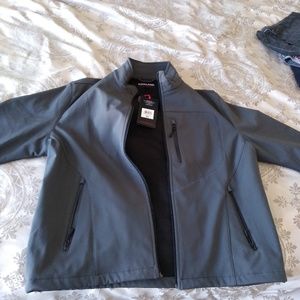 Kirkland Men's softshell lined jacket. Slate grey.